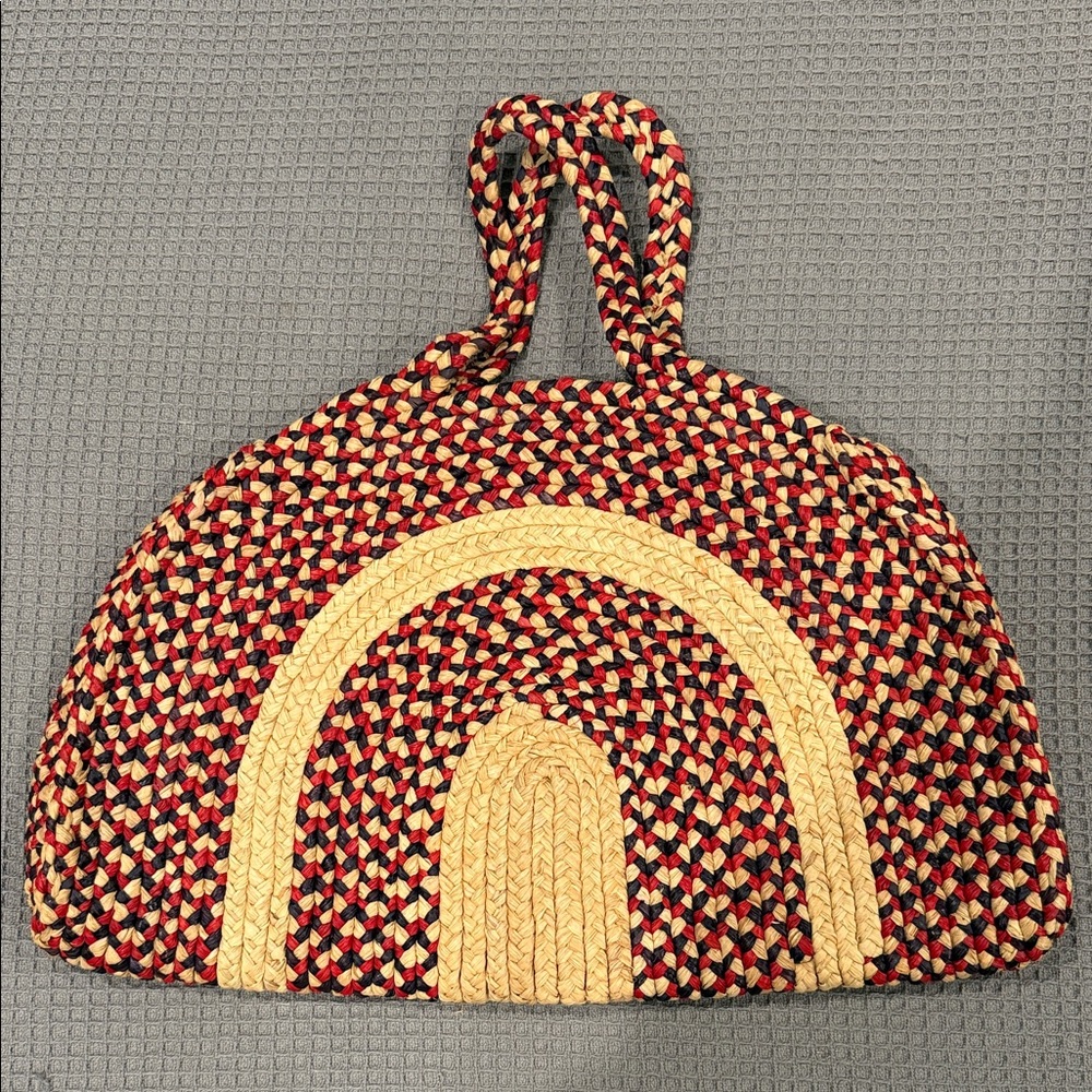 Handwoven Multicolor Tote Bag